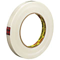 Scotch® 8981 Strapping Tape, 3" Core, 0.5" x 60 Yd., Clear, Case Of 72