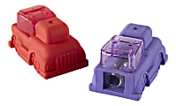 Office Depot® Brand Vehicle Eraser With Sharpener, Assorted Colors 1 thumbnail image