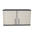 Inval 2-Door 32"W Wall-Mounted Garage Storage Cabinet, Chantilly/Dark Gray