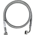 Certified Appliance Accessories Braided Stainless Steel Washing Machine Hose with Elbow - 48" - Silver, Stainless Steel - WM48SSL 1 thumbnail image