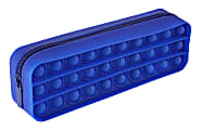 Office Depot® Brand Pop-It Pencil Pouch, 2-1/2" x 8", Navy Stripe 1 thumbnail image