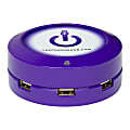 ChargeHub X3 3-Port USB Charger, Purple, CRGRD-X3-006