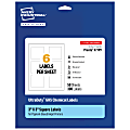 Avery® Ultra Duty® Permanent GHS Chemical Labels, 97199-WMUI50, Square, 3" x 3", White, Pack Of 300