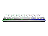Cooler Master SK622 - Keyboard - backlit - wireless - USB, Bluetooth 4.0 - US - key switch: Low Profile Red - silver white 1 thumbnail image