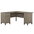 Bush Business Furniture Somerset 60"W L-Shaped Corner Desk, Ash Gray, Standard Delivery