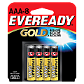 Eveready® Gold AAA Alkaline Batteries, Pack Of 8