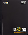 SONS System Journal-Style Notebooks, 9-3/4" x 7-1/2", 1 Subject, Primary Rule, 200 Sheets, Black 1 thumbnail image