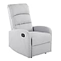 LumiSource Dormi Contemporary Fabric Recliner Chair, Gray