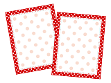 Barker Creek Computer Paper, Letter Paper Size, 60 Lb, Red & White Dot, 100 Sheets