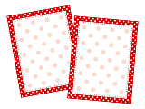 Barker Creek Computer Paper, Letter Paper Size, 60 Lb, Red & White Dot, 100 Sheets 1 thumbnail image