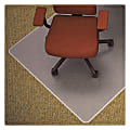 Lorell® Rolled Low-Medium Pile Studded Chair Mat, 46" x 60"