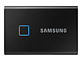 Samsung T7 Touch MU-PC1T0K - SSD - encrypted - 1 TB - external (portable) - USB 3.2 Gen 2 (USB-C connector) - 256-bit AES - black 1 thumbnail image