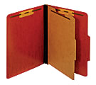 Pendaflex® Pressboard Moisture-Resistant Classification Folders, 1 3/4" Expansion, Letter Size, Red, Box Of 10 Folders 1 thumbnail image