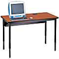 Bretford Basic Quattro Computer Table?, Mist Gray/Topaz