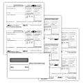 ComplyRight® W-2 Tax Form Set, 5-Part, Recipient Copy Only, 2-Up, 8-1/2" x 11", Pack Of 50 Forms And Envelopes