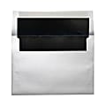 LUX Foil-Lined Invitation Envelopes A4, Peel & Press Closure, Silver/Black, Pack Of 1,000 1 thumbnail image