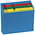 Pendaflex® File Pockets, QuickView Monthly Desktop Project, Letter Size, Jan-Dec, Blue