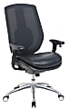 Serta® iComfort i5000 Bonded Leather/Mesh High-Back Task Chair, Onyx