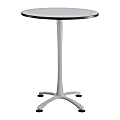 Safco® Cha-Cha X-Base Bistro-Height Table, Gray/Silver