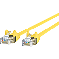 Belkin CAT6 Ethernet Patch Cable Snagless, RJ45, M/M - 12 ft Category 6 Network Cable - 24 AWG - Yellow