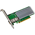 Intel 800 E810-CQDA1 100Gigabit Ethernet Card - PCI Express 4.0 x16 - 1 Port(s) - Optical Fiber - 100GBase-X - Plug-in Card 1 thumbnail image