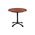 Safco® Cha-Cha X-Base Sitting-Height Table, Cherry/Black