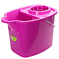 Casa Limpia 16LT Mop Bucket With Wringer, 11-1/2" x 9-1/2", Red/Blue, Total Qty 1 1 thumbnail image