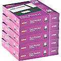 Avery® Letter Pocket Folder - 8 1/2" x 11" - 40 Sheets Capacity - 2 Internal Pocket(s) - Embossed Paper - Black - Embossed - 25/Box - 5 / Carton 1 thumbnail image