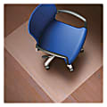 Lorell® Rolled Hard Floor Chair Mat, 45" x 53", Wide Lip