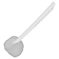 Genuine Joe Toilet Bowl Mop - 4.50" Head - 12" Plastic Handle - Acid Resistant, Durable, Long Lasting, Lightweight, Fatigue-free - White - 100/Carton 1 thumbnail image