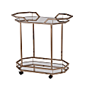 SEI Furniture Ari Bar Cart, 30-3/4"H x 15"W x 16-1/2"D, Champagne 1 thumbnail image