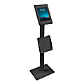 Mount-It! Anti-Theft Tablet Kiosk with Document Holder for iPad/iPad Air/iPad Pro, 4-1/4”H x 13”W x 44-1/2”D, Black 1 thumbnail image