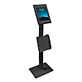 Mount-It! Anti-Theft Tablet Kiosk with Document Holder for iPad/iPad Air/iPad Pro, 4-1/4”H x 13”W x 44-1/2”D, Black