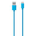 Belkin® Micro USB-To-USB ChargeSync Cable For Most Samsung Cell Phones, 4', Blue 1 thumbnail image