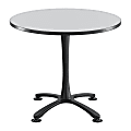 Safco® Cha-Cha X-Base Sitting-Height Table, Gray/Black
