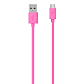 Belkin® Micro USB-To-USB ChargeSync Cable For Most Samsung Cell Phones, 4', Pink