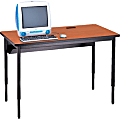 Bretford Quattro Series Computer Table, Cherry/Black