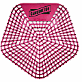 Genuine Joe Urinal Screens - Lasts upto 30 Days - Dual Sided Design - 10 / Carton - Red 1 thumbnail image