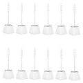 Gritt Commercial Toilet Bowl Brush With Caddy Holder, 14", White, Pack Of 12 Brushes 1 thumbnail image