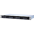 QNAP Short Depth Rackmount NAS with Quad-core CPU and 10GbE SFP+ Port - Annapurna Labs Alpine AL-314 Quad-core 1.70 GHz - 4 x HDD Supported - 4 x SSD Supported - 2 GB RAM DDR3 SDRAM - Serial ATA/600 Controller 1 thumbnail image