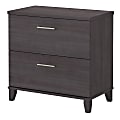 Bush Business Furniture Somerset 29-9/16"W x 16-11/16"D Lateral 2-Drawer File Cabinet, Storm Gray, Standard Delivery 1 thumbnail image