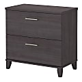 Bush Business Furniture Somerset 17"D Lateral 2-Drawer File Cabinet, Storm Gray, Delivery