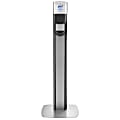 Purell® MESSENGER ES6 Floor Stand With Dispenser, 40"H x 16-3/4"W x 6"D, Graphite 1 thumbnail image