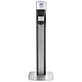 Purell® MESSENGER ES6 Floor Stand With Dispenser, 40"H x 16-3/4"W x 6"D, Graphite