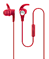 Ativa™ Hook Earbuds With Aux Connector, Red 1 thumbnail image