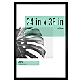 MCS Gallery Poster Frame, 24" x 36", Black Woodgrain