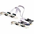 StarTech.com 4-Port Serial PCIe Card, Quad-Port RS232/RS422/RS485 Card, 16C1050 UART, ESD Protection, Windows/Linux, TAA-Compliant 1 thumbnail image