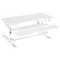 Mount-It! 38"W Standing Desk Converter With Adjustable Height, White 1 thumbnail image