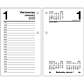 2025 AT-A-GLANCE® Daily Loose-Leaf Desk Calendar Refill, 3-1/2" x 6", Monthly Tabs, January To December