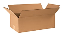 Partners Brand Corrugated Boxes, 24" x 12" x 8", Kraft, Pack Of 25